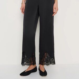 Reformation Black Silk Pant